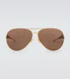 Bottega Veneta Bv1012s Sunglasses In Gold