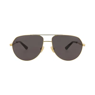 Pre-owned Bottega Veneta Aviator Sunglasses 'gold/grey' | Men's Size Onesize