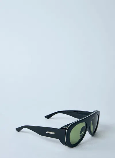 Bottega Veneta Aviator Sunglasses In Green