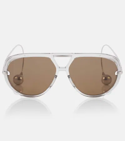 Bottega Veneta Bv1273s Linea Unapologetic Sunglasses In Brown