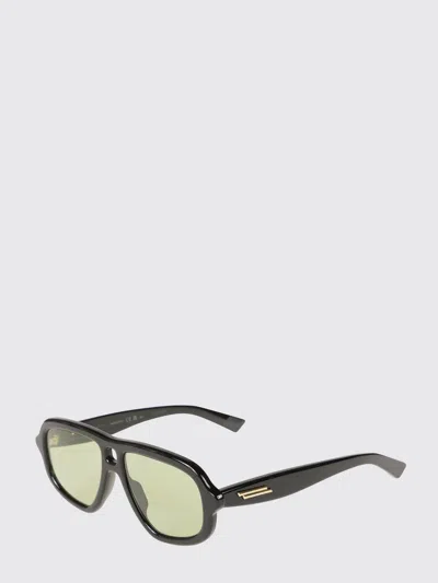 Bottega Veneta Aviator Sunglasses In Acetate With Double Bridge In Black