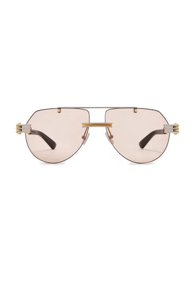 Bottega Veneta Aviator Sunglasses In Neutral