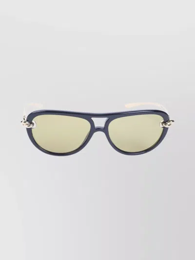 Bottega Veneta Aviator Sunglasses With Tinted Lenses And Metal Accents