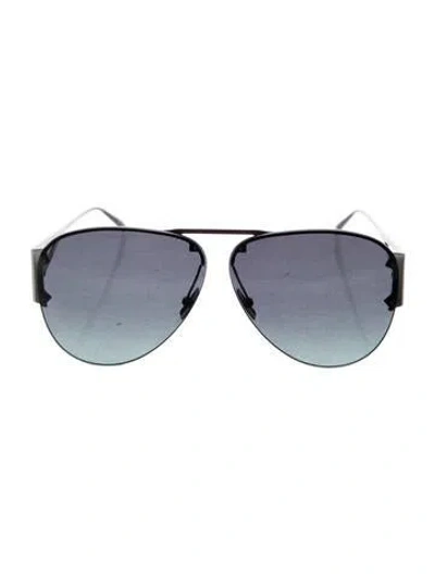 Pre-owned Bottega Veneta Aviator Tinted Sunglasses In Gray