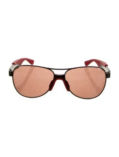Pre-owned Bottega Veneta Aviator Tinted Sunglasses W/ Tags In Red