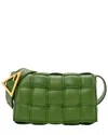 Bottega Veneta Avocado Maxi Intrecciato Leather Small Padded Cassette  Crossbody Bag (authentic Pre-