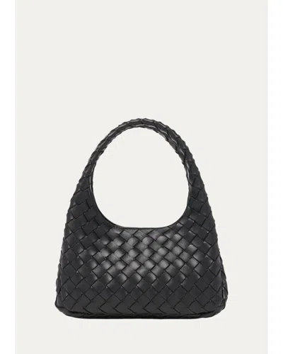 Bottega Veneta Baby Campana Leather Top Handle Bag In Black