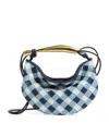 Bottega Veneta Baby Lambskin Sardine Cross-body Bag In Blue