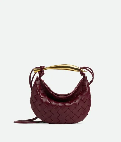 Bottega Veneta Sardine Small Leather Tote Bag In Barolo
