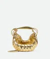 Bottega Veneta Mini Sardine Leather Crossbody Bag In Gold