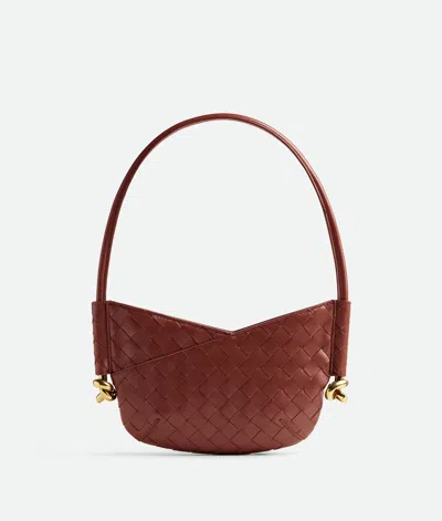 Bottega Veneta Baby Solstice Shoulder Bag In 2506 Sapele-muse Brass