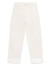 Bottega Veneta Women Back Print Straight Leg Jeans