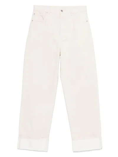 BOTTEGA VENETA BOTTEGA VENETA BACK PRINT STRAIGHT LEG JEANS CLOTHING