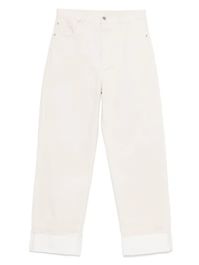 BOTTEGA VENETA BOTTEGA VENETA BACK PRINT STRAIGHT LEG JEANS CLOTHING