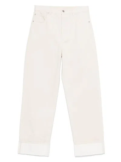 BOTTEGA VENETA BACK PRINT STRAIGHT LEG JEANS