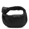 Bottega Veneta Bag With Rounded Shape Made Of Soft Leather With Handle, Woven Pattern And Emblematic In Black