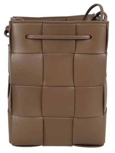 Bottega Veneta Brown Signature Intrecciato Design Bag