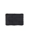 Bottega Veneta Womens Black Cassette Small Intrecciato Leather Cross-body Bag In Black