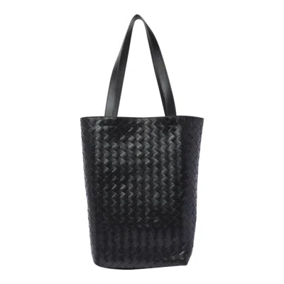 Bottega Veneta Classic Intrecciato Tote Bag In Black