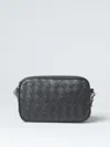 Bottega Veneta Bag In Woven Leather In Grau
