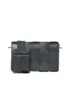 Bottega Veneta Cassette With Versatile Strap In Dark Green Silver