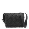 Bottega Veneta Diago Intreccio Leather Crossbody Bag In Green