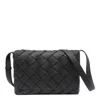 Bottega Veneta Diago Large Intreccio Leather Messenger Bag In Green