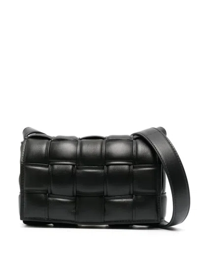 Bottega Veneta Black Leather Shoulder Bag