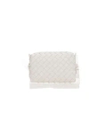 Bottega Veneta Loop Small Intrecciato Napa Shoulder Bag In White