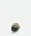Bottega Veneta Bague Drop Marble Grand Format In Green