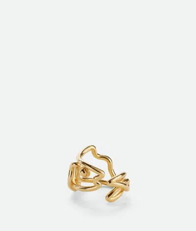 Bottega Veneta Fish Ring In Brown