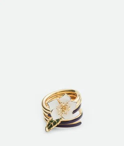 Bottega Veneta Bottega  Veneta Flower Ring In Blue