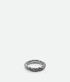 Bottega Veneta Bague Intreccio In Silver