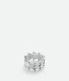 Bottega Veneta Rivet Ring In Silver