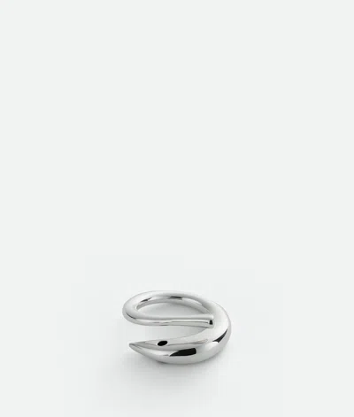 Bottega Veneta Bague Sardine In Silver
