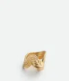 Bottega Veneta Gold-plated Sterling Silver Ring In Gold