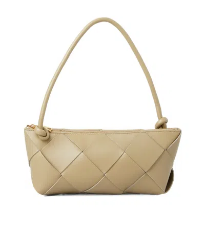 Bottega Veneta Baguette Pouch Shoulder Bag In Nude