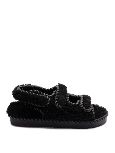 Bottega Veneta `jack Flat Sandal` In Black  