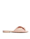 Bottega Veneta Blink Intrecciato Leather Flat Mules
