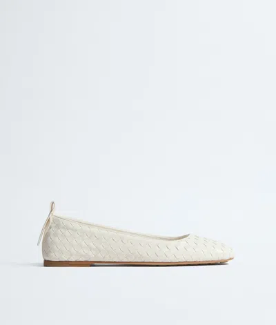 Bottega Veneta Charlotte Ballerina Shoes In Gray