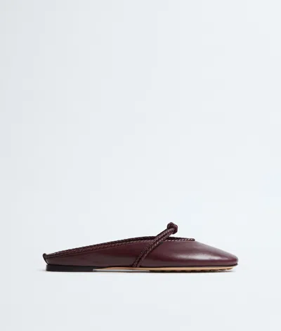 Bottega Veneta Rosa Mary-jane Ballerina In Brown