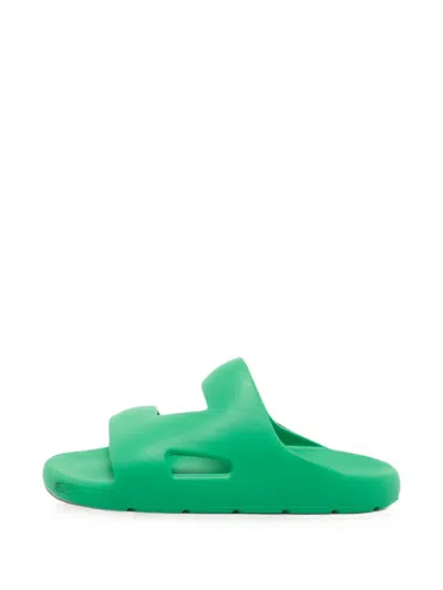 Pre-owned Bottega Veneta Band Sandals In Green