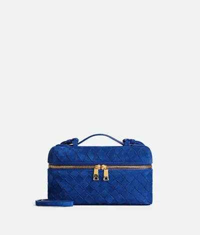 Bottega Veneta Bang Bang Intrecciato Suede Vanity Bag In Pattern