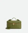Bottega Veneta Intrecciato Leather Convertible Vanity Case In Matcha