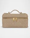 Bottega Veneta Bang Bang Vanity Intrecciato Suede Crossbody Bag In Sand