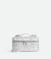 Bottega Veneta Bang Bang Vanity Intrecciato Distressed Metallic Leather Shoulder Bag In Metallic