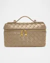 Bottega Veneta Intrecciato Leather Convertible Vanity Case