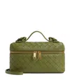 Bottega Veneta Intrecciato Leather Convertible Vanity Case In Brown