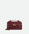 Bottega Veneta Intrecciato Leather Convertible Vanity Case In Barolo
