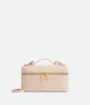 Bottega Veneta Intrecciato Leather Convertible Vanity Case In Cameo